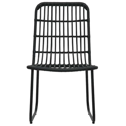 vidaXL 9 Piece Outdoor Dining Set Poly Rattan and Glass