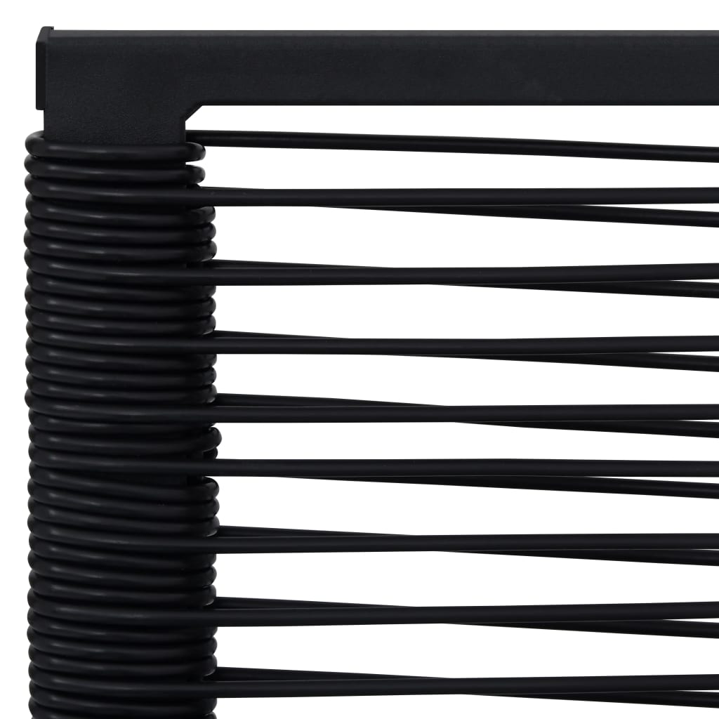 vidaXL Dining Set | Black | Glass | Medium | Durable | Garden Dining Set