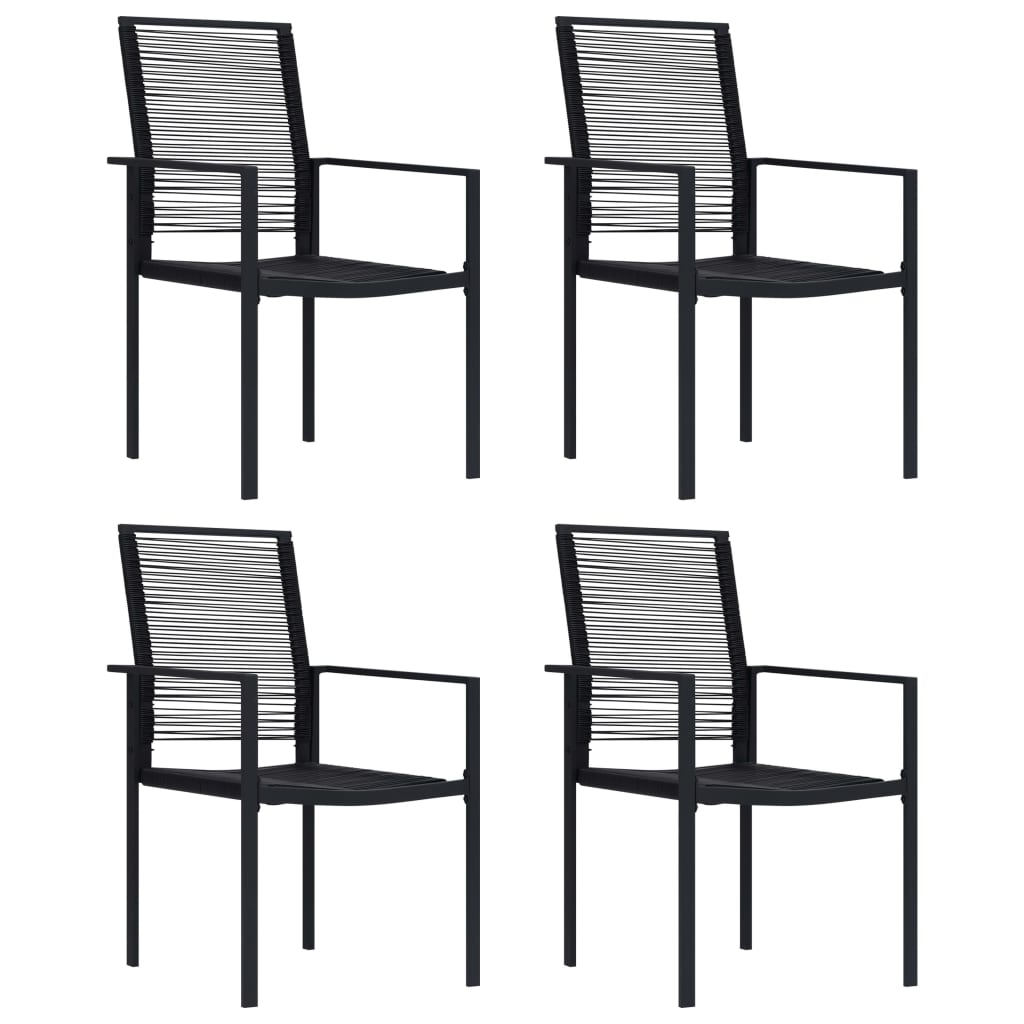 vidaXL Dining Set | Black | Glass | Standard | Durable | Dining Set