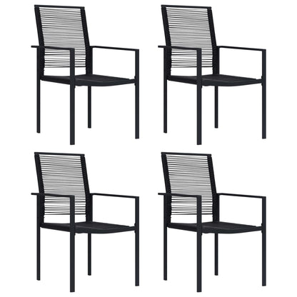 vidaXL Dining Set | Black | Glass | Standard | Durable | Dining Set