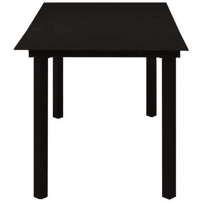 vidaXL Dining Set | Black | Glass | Standard | Durable | Dining Set