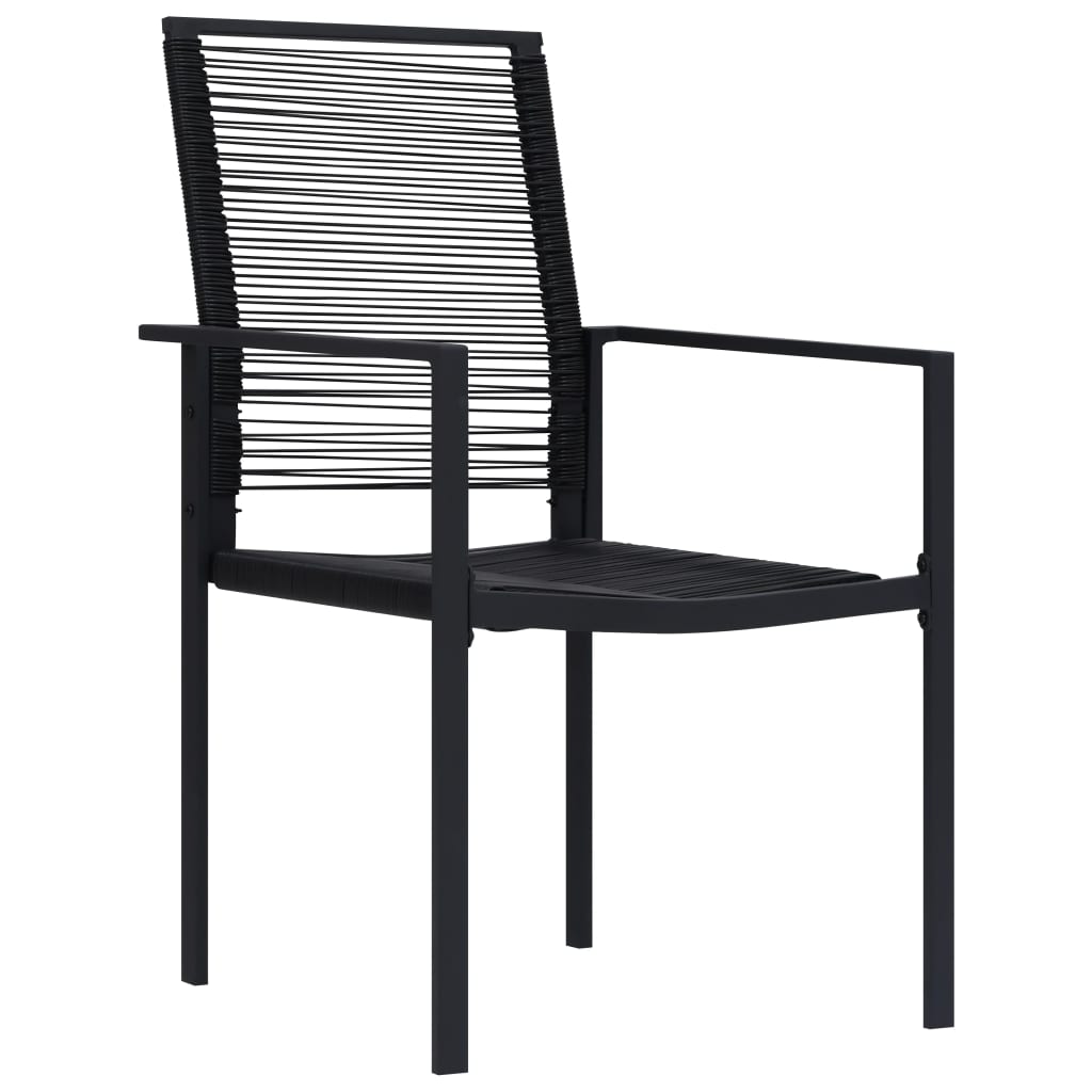 vidaXL Dining Set | Black | Glass | Standard | Durable | Dining Set
