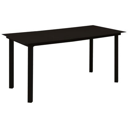 vidaXL Dining Set | Black | Glass | Standard | Durable | Dining Set