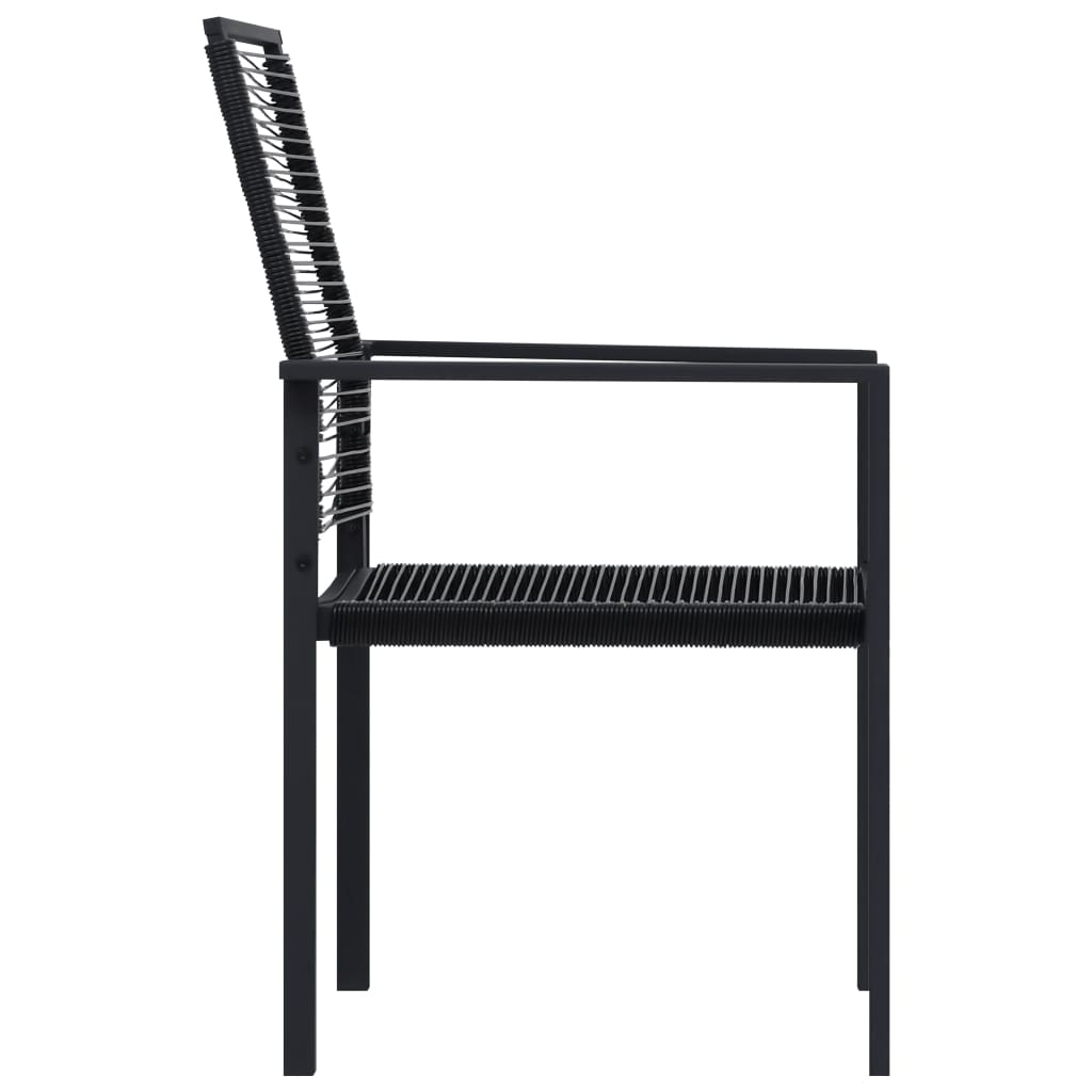 vidaXL Dining Set | Black | Glass | Large | Seats Many | Garden Dining Set