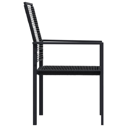 vidaXL Dining Set | Black | Glass | Large | Seats Many | Garden Dining Set