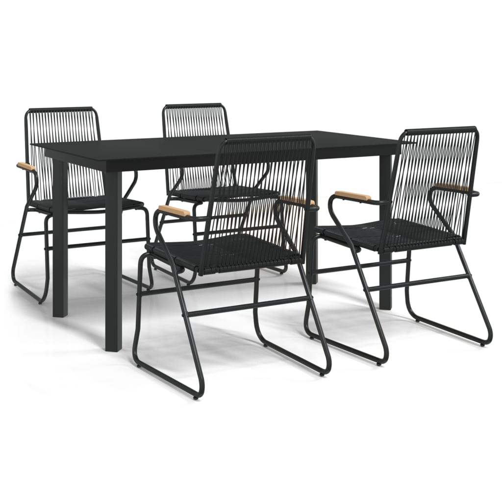 vidaXL Garden Dining Set | Black