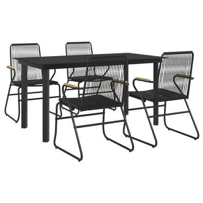 vidaXL Garden Dining Set | Black