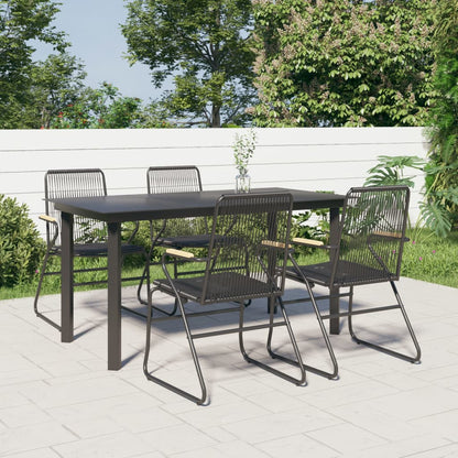 vidaXL Garden Dining Set | Black
