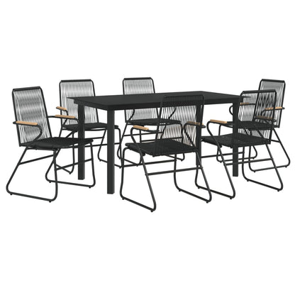 vidaXL Garden Dining Set | Black