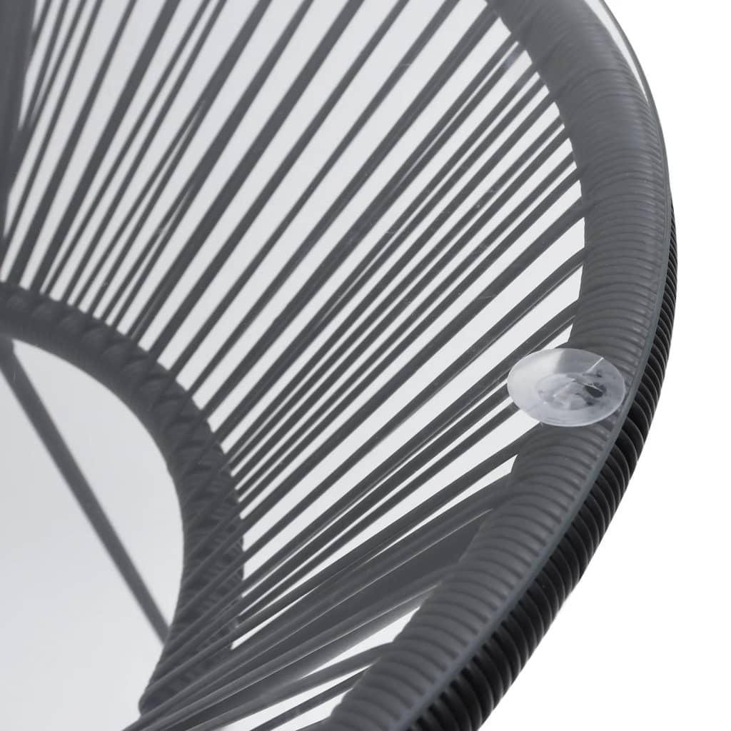 vidaXL Dining Set | Black and Transparent