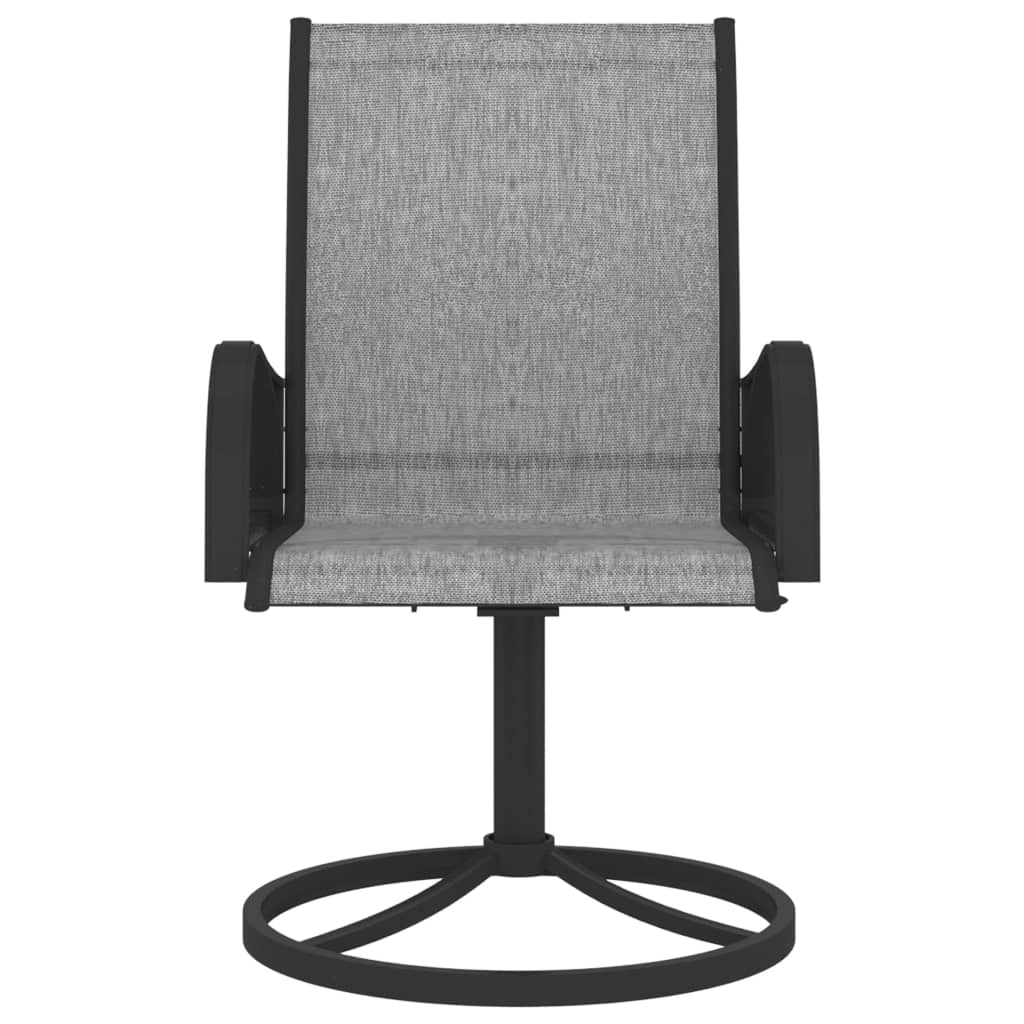 vidaXL Dining Set | Anthracite, Grey | Powder-coated steel, Textilene | Medium