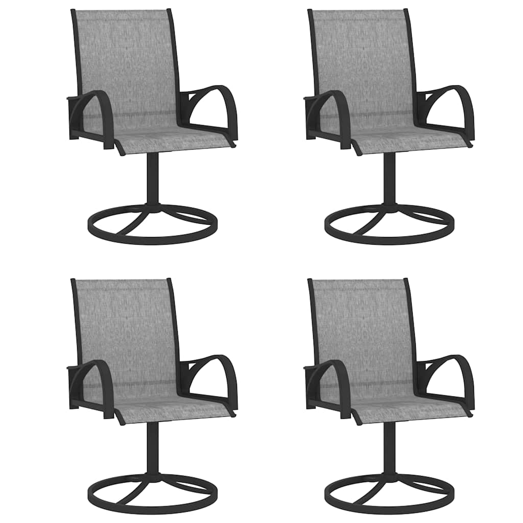 vidaXL Dining Set | Anthracite Grey | Textilene and Powder-Coated Steel