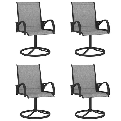 vidaXL Dining Set | Anthracite Grey | Textilene and Powder-Coated Steel