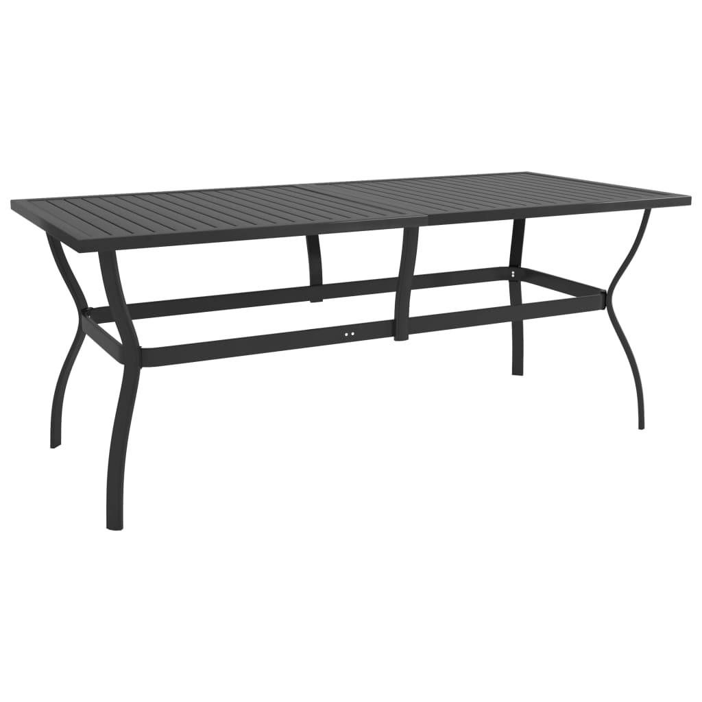 vidaXL Dining Set | Anthracite, Grey | Powder-coated steel, Textilene
