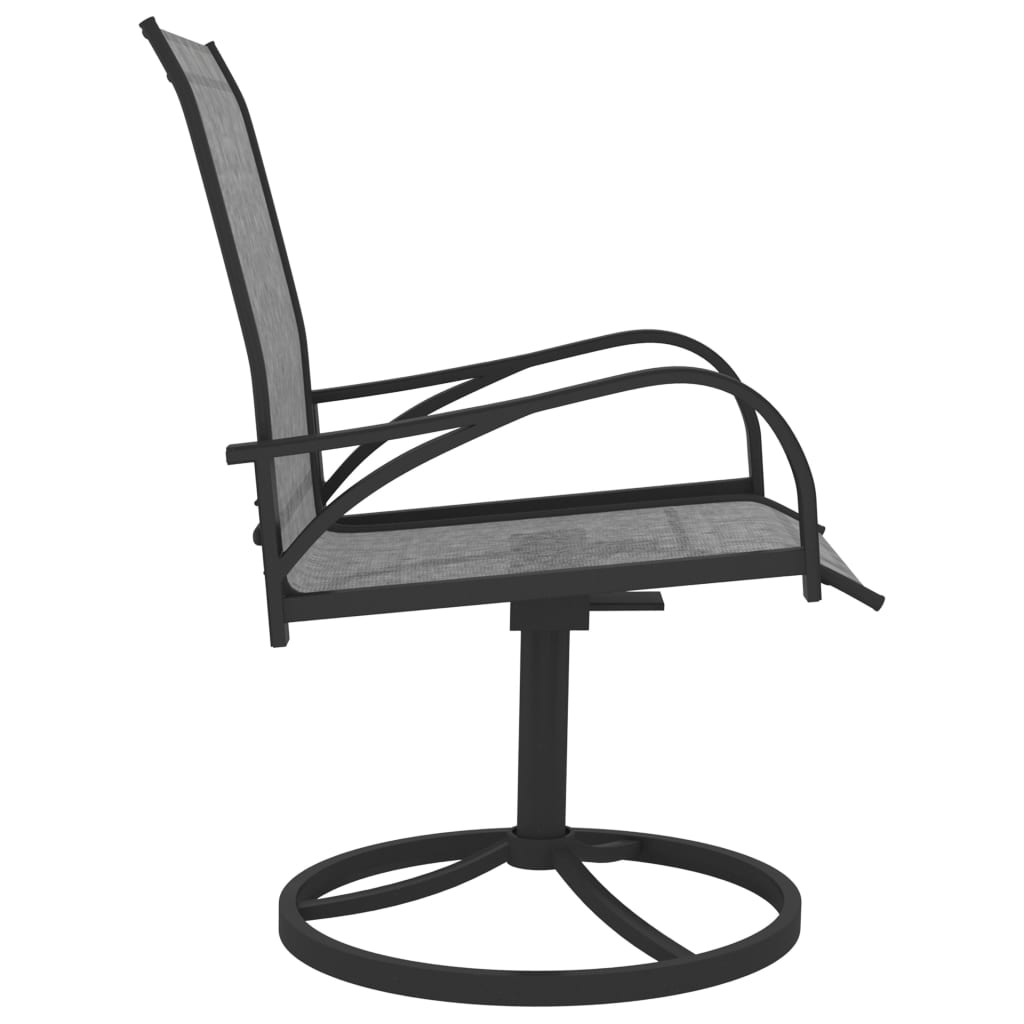 vidaXL Dining Set | Anthracite, Grey | Powder-coated steel, Textilene