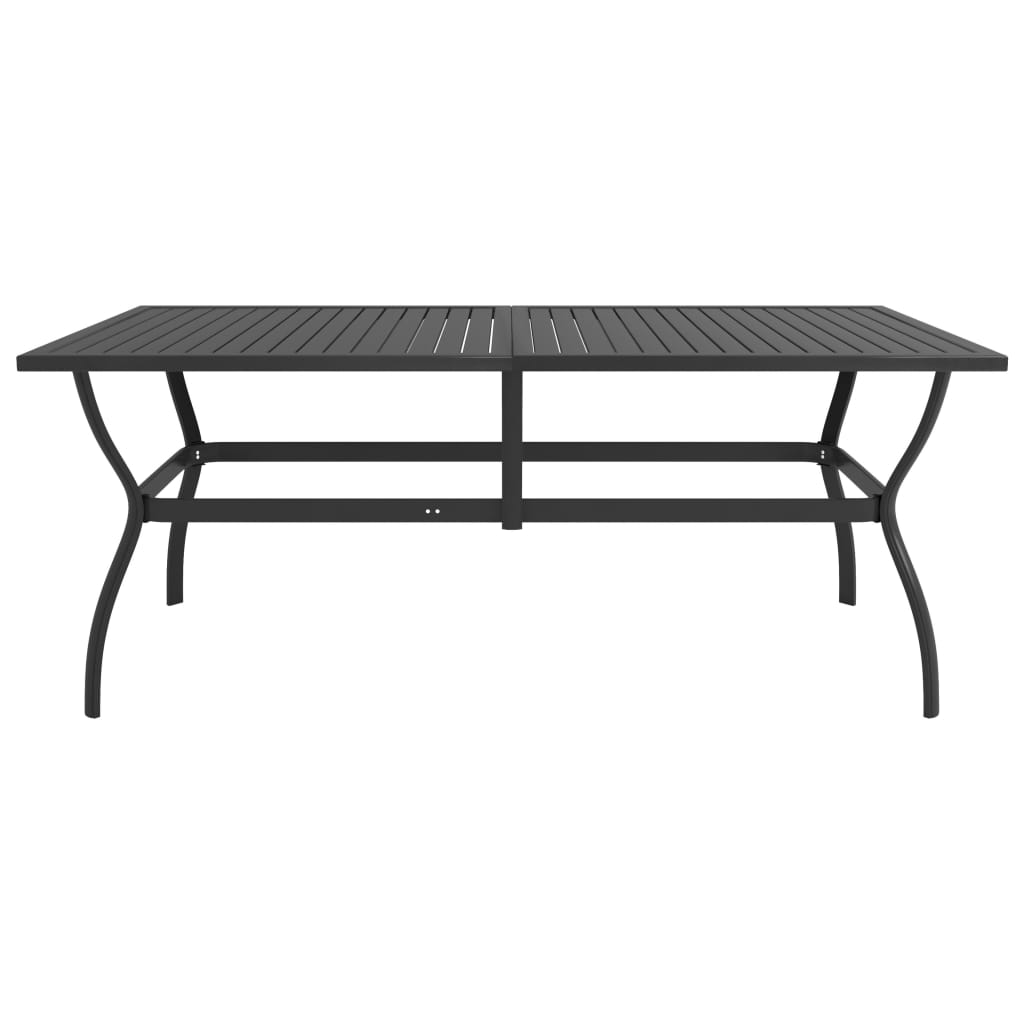 vidaXL Dining Set | Anthracite, Grey | Textilene, Powder-Coated Steel | Large
