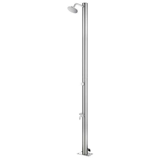 vidaXL Garden Shower 215 cm Stainless Steel