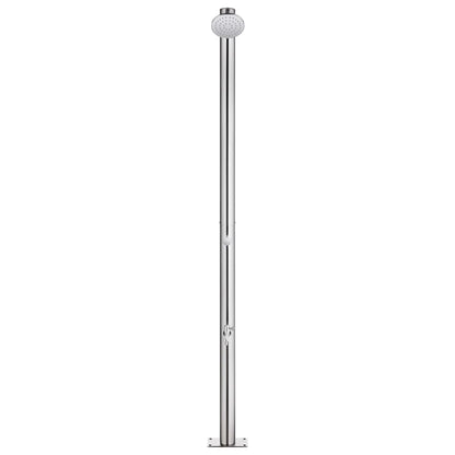 vidaXL Garden Shower 215 cm Stainless Steel