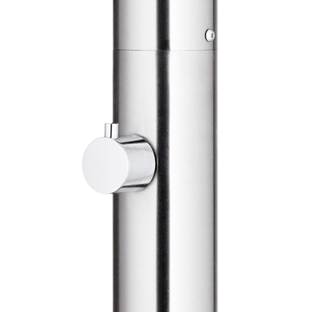 vidaXL Garden Shower 215 cm Stainless Steel
