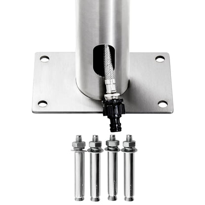 vidaXL Garden Shower 215 cm Stainless Steel