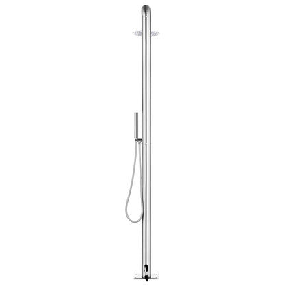 vidaXL Garden Shower 225 cm Stainless Steel