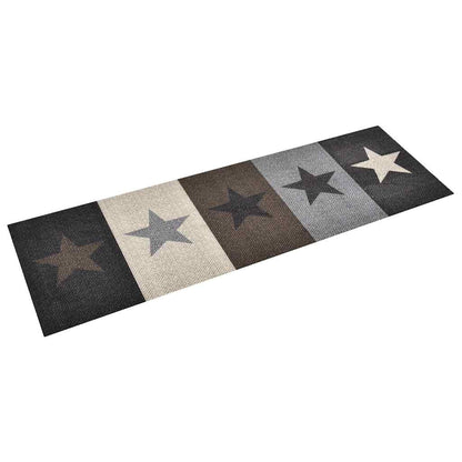 315961 vidaXL Kitchen Carpet Washable Stars 45x150 cm