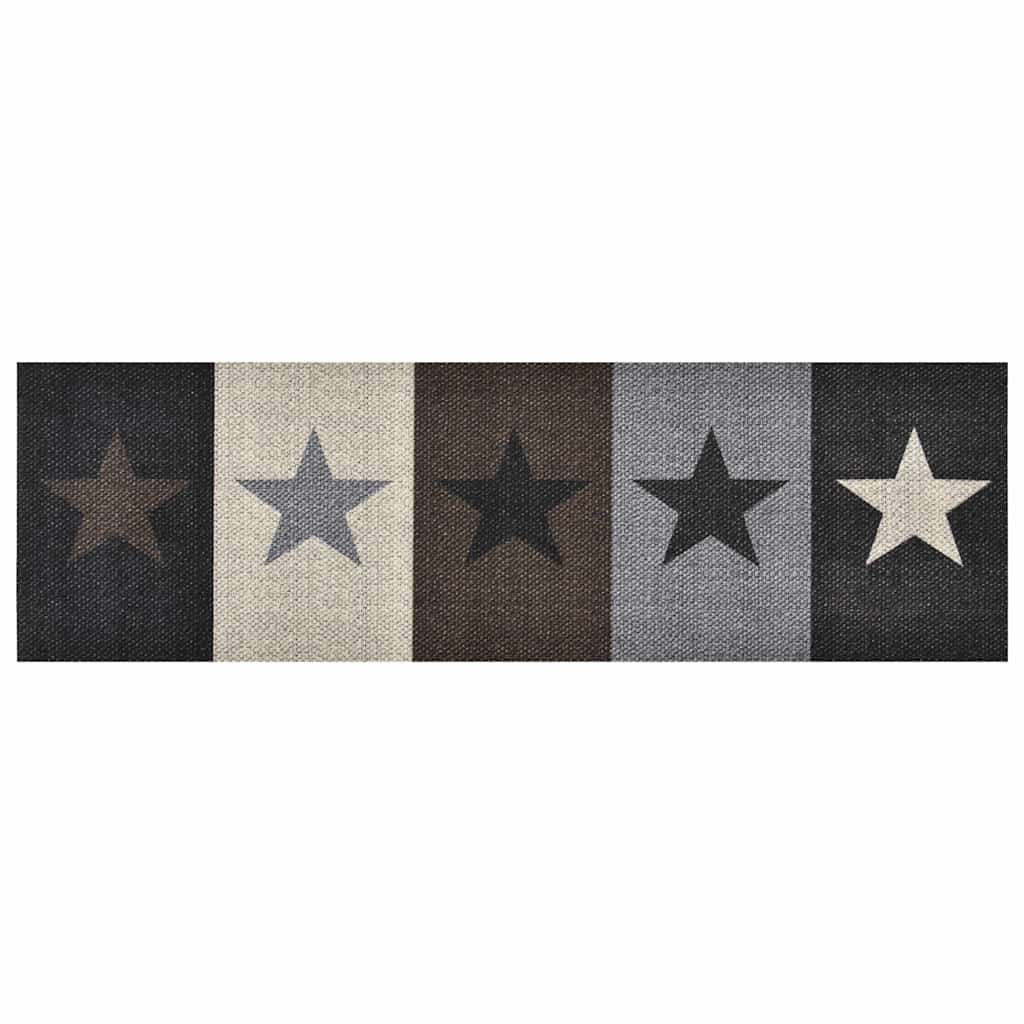 315961 vidaXL Kitchen Carpet Washable Stars 45x150 cm