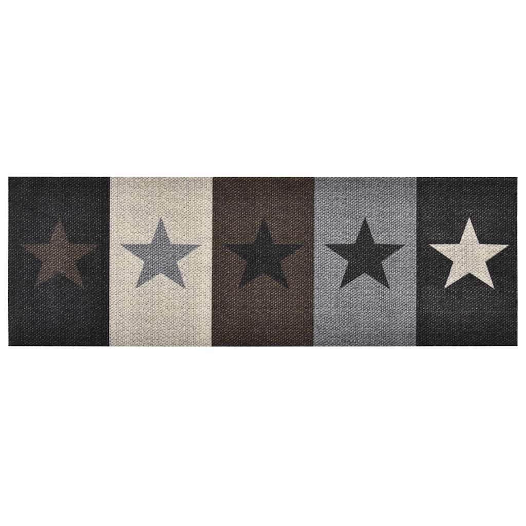 vidaXL Kitchen Carpet Washable Stars 60x180 cm