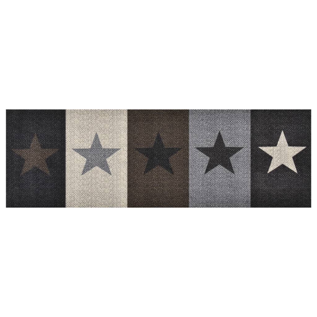 vidaXL Kitchen Carpet Washable Stars 60x300 cm