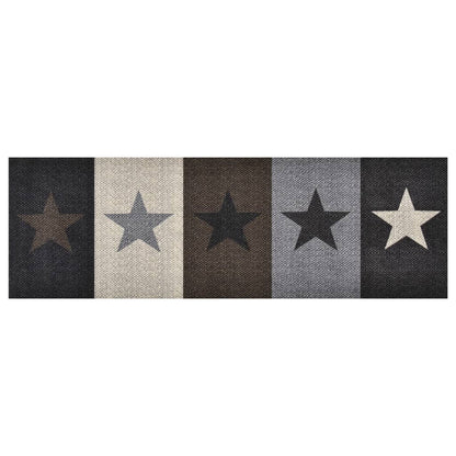 vidaXL Kitchen Carpet Washable Stars 60x300 cm