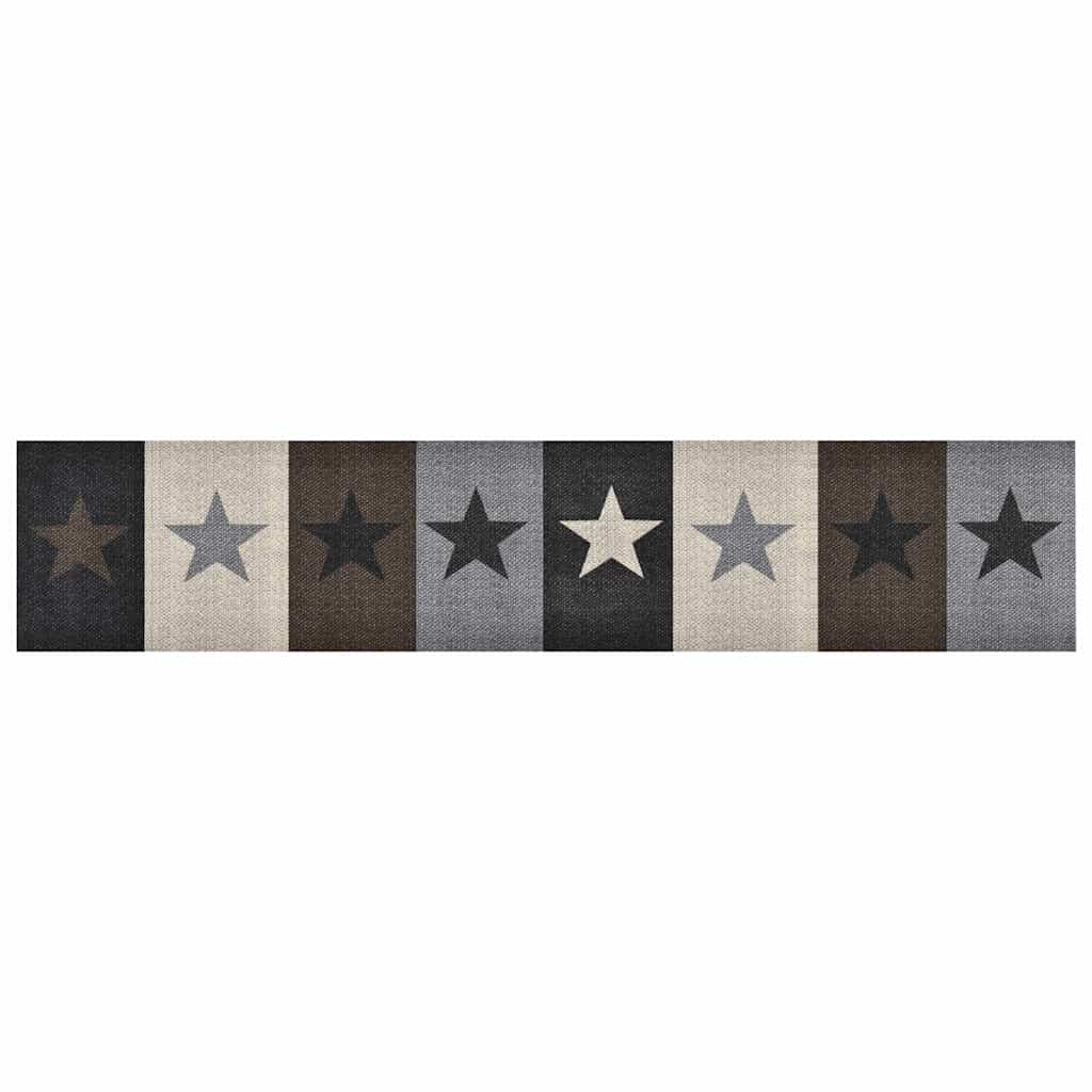 315963 vidaXL Kitchen Carpet Washable Stars 60x300 cm