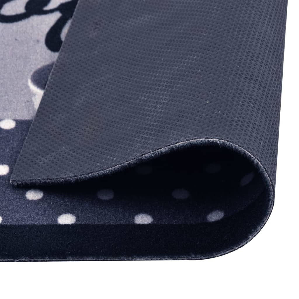 vidaXL Kitchen Carpet Washable Coffee Blue 60x300 cm
