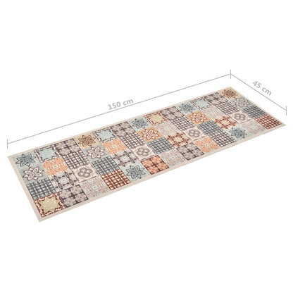 vidaXL Kitchen Carpet Washable Mosaic Colour 45x150 cm