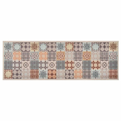 315984 vidaXL Kitchen Carpet Washable Mosaic Colour 60x300 cm