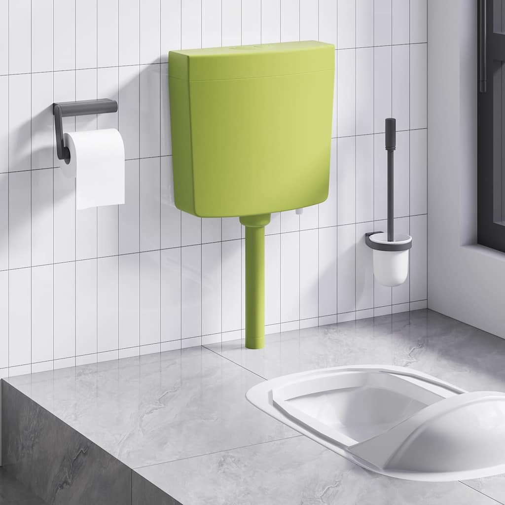 vidaXL Toilet Cistern with Bottom Water Inlet 3/6 L Olive