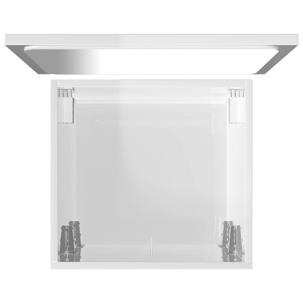 vidaXL Bathroom Furniture Set | High gloss white | Engineered wood, Acrylic