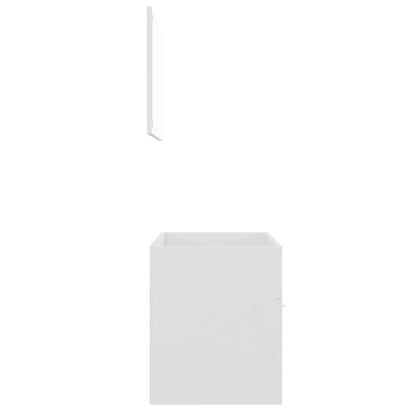 vidaXL 2 Piece Bathroom Furniture Set White Engineered Wood