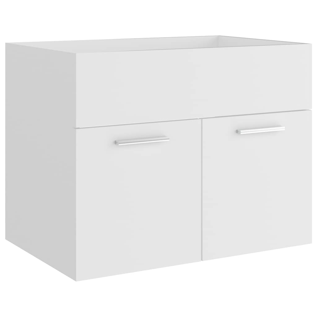 vidaXL 2 Piece Bathroom Furniture Set White Engineered Wood