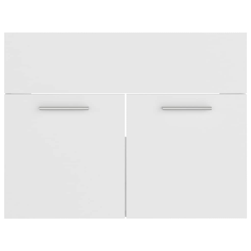 vidaXL 2 Piece Bathroom Furniture Set White Engineered Wood
