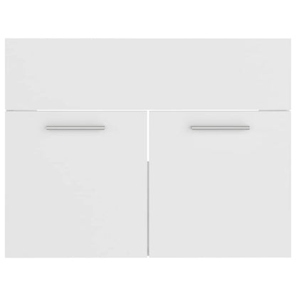 vidaXL 2 Piece Bathroom Furniture Set White Engineered Wood