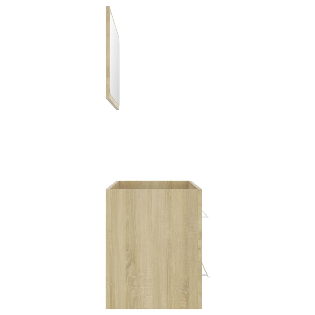 vidaXL Bathroom Furniture Set | Sonoma oak | Engineered wood | Large