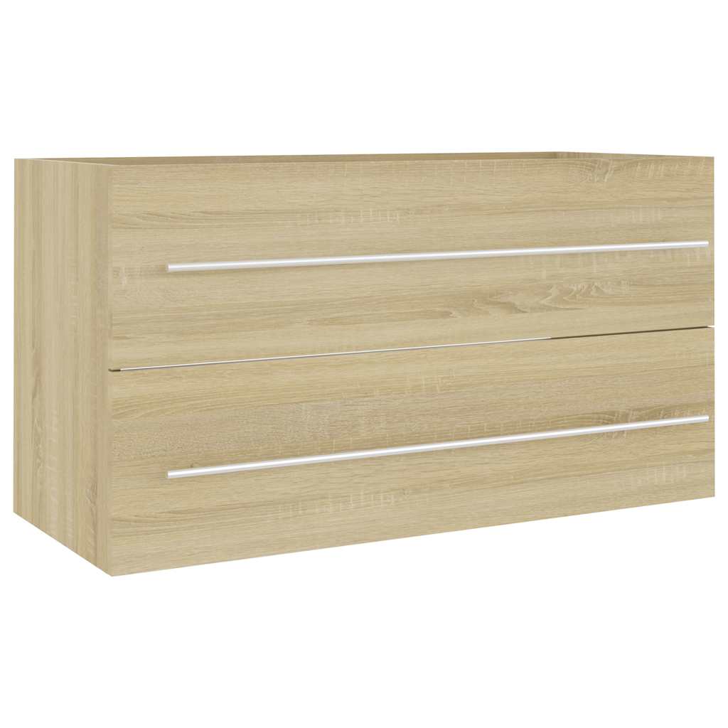 vidaXL Bathroom Furniture Set | Sonoma oak | Engineered wood | Large