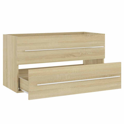 vidaXL Bathroom Furniture Set | Sonoma oak | Engineered wood | Large