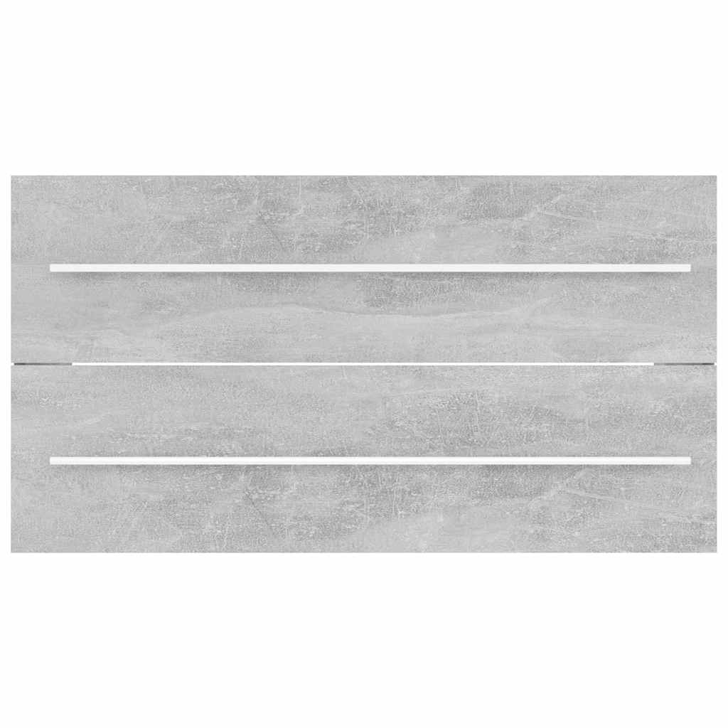 vidaXL Bathroom Furniture Set | Concrete grey | Engineered wood | Medium