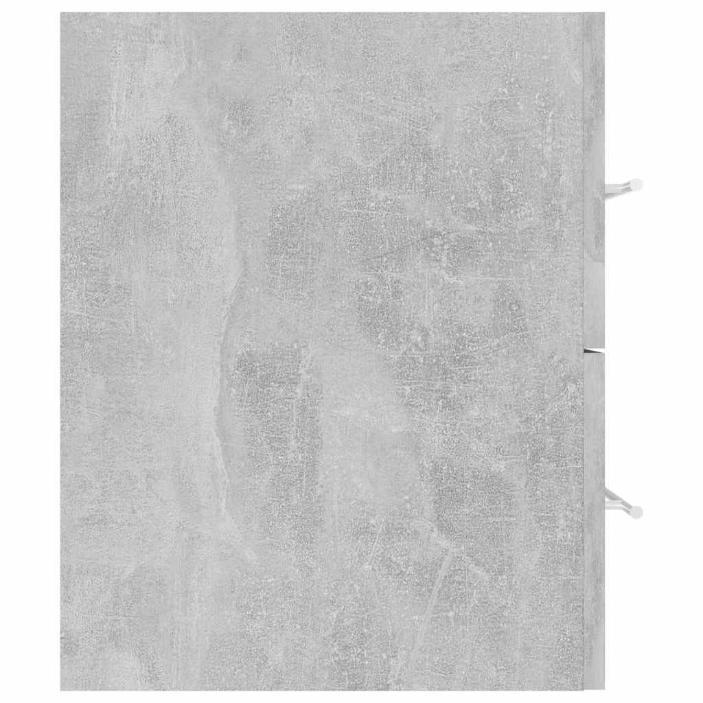 vidaXL Bathroom Furniture Set | Concrete grey | Engineered wood | Medium