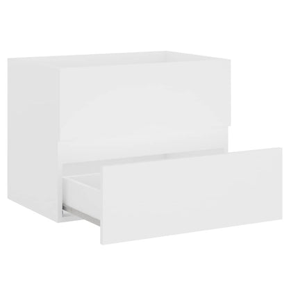 vidaXL Bathroom Furniture Set | White | Engineered Wood, Acrylic | Medium