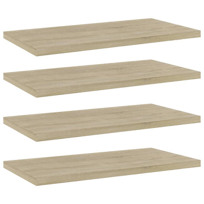 805144 vidaXL Bookshelf Boards 4 pcs Sonoma Oak 40x20x1,5 cm Engineered Wood