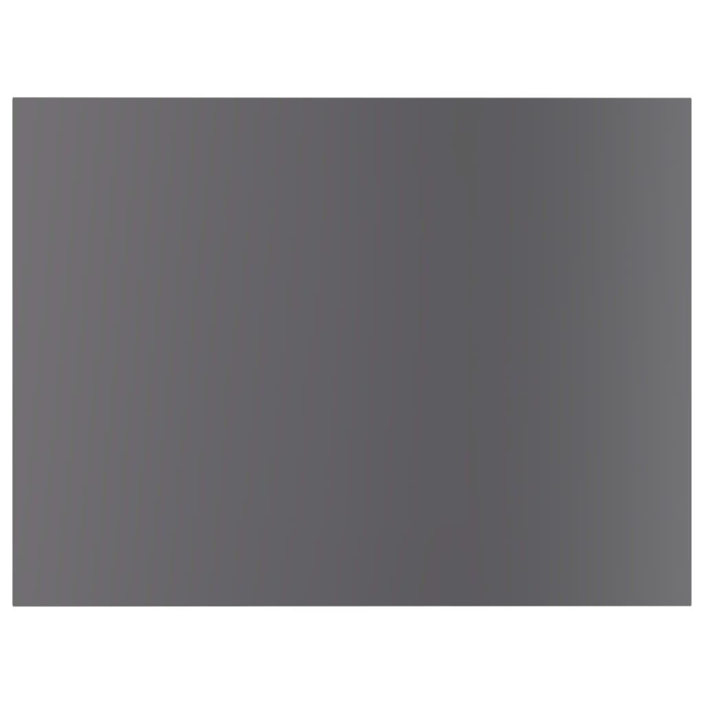 805168 vidaXL Bookshelf Boards 4 pcs High Gloss Grey 40x30x1,5 cm Engineered Wood