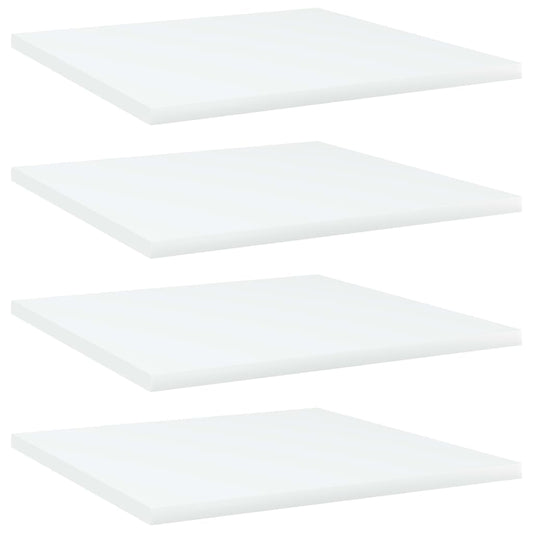 805170 vidaXL Bookshelf Boards 4 pcs White 40x40x1,5 cm Engineered Wood
