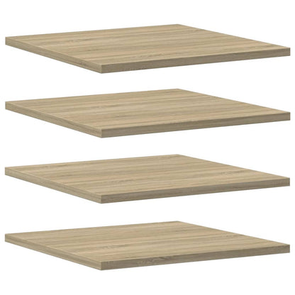 805176 vidaXL Bookshelf Boards 4 pcs Sonoma Oak 40x40x1,5 cm Engineered Wood